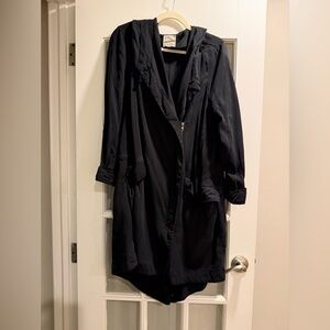 Silence + Noise Black Trench Coat